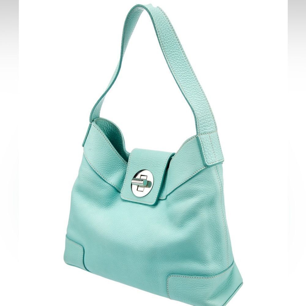 Tiffany & Co Ellis Blue Hobo Bag - Picture 2 of 14